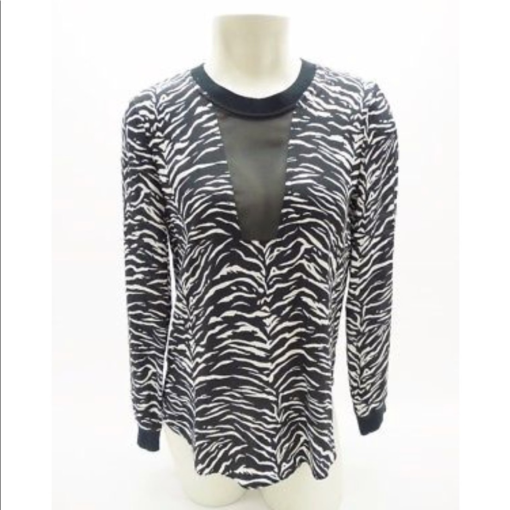 Rebecca Taylor Zebra Top